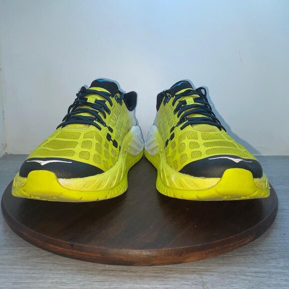 Hoka One One Clayton Men\'s Size 13 Yellow/White Athletic Shoes Running Sneakers main image 4